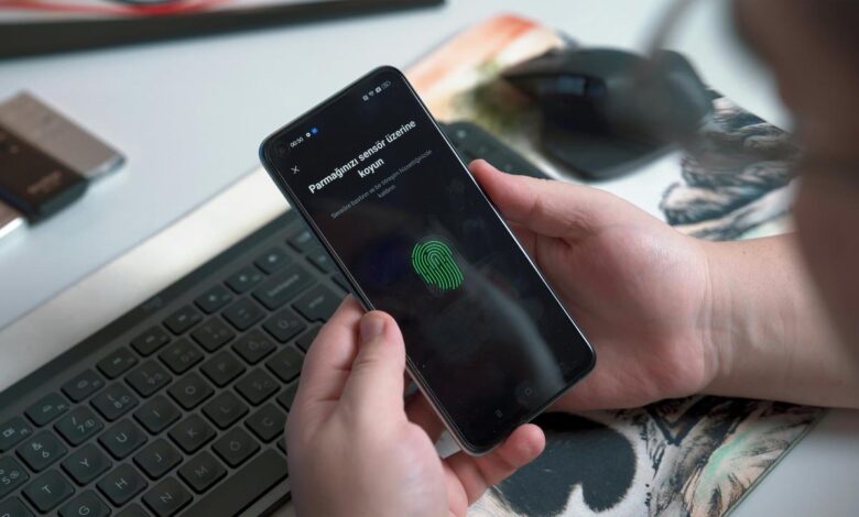 a person holding a phone